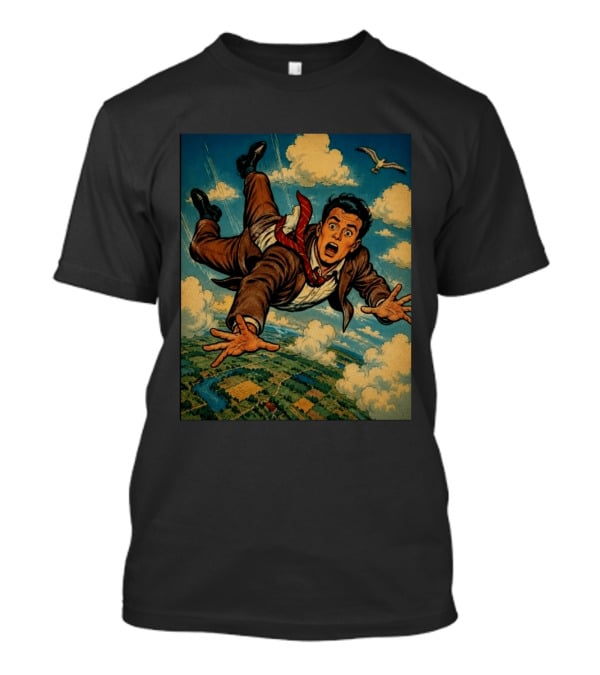 Musicians Of Threads Comic Superhero Falling Sky Adventure T-Shirt