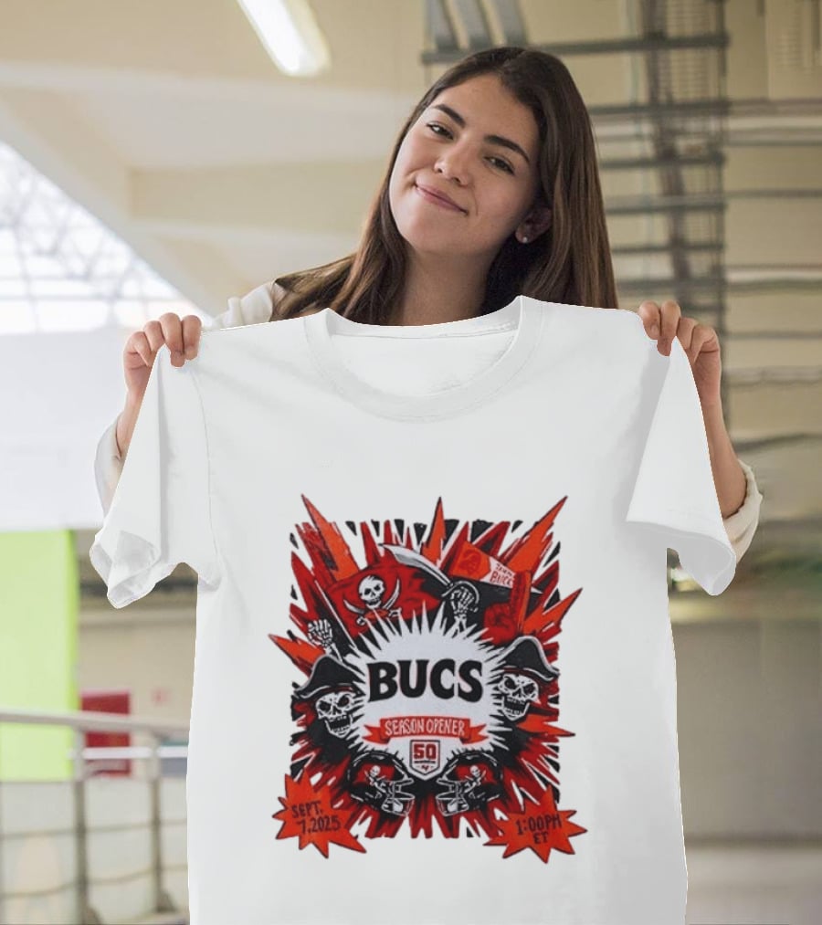 BUCS Season Opener September 7 2025 1:00 PM ET 50th Anniversary Celebration T-Shirt