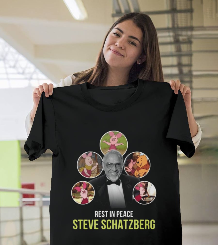 Rest In Peace Steve Schatzberg The Beloved Voice Of Piglet With Classic Piglet Images T-Shirt