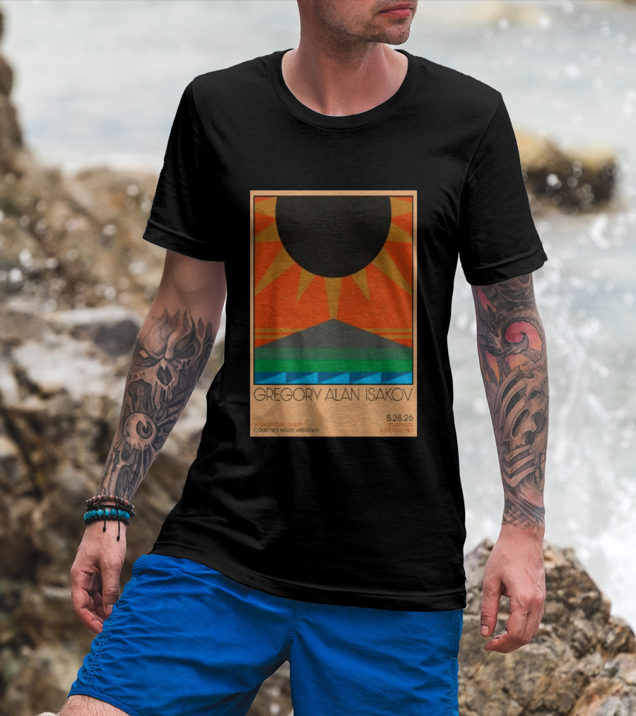 Gregory Alan Isakov 08 28 26 Hellbender Asheville NC Tour With Courtney Marie Andrews T-Shirt