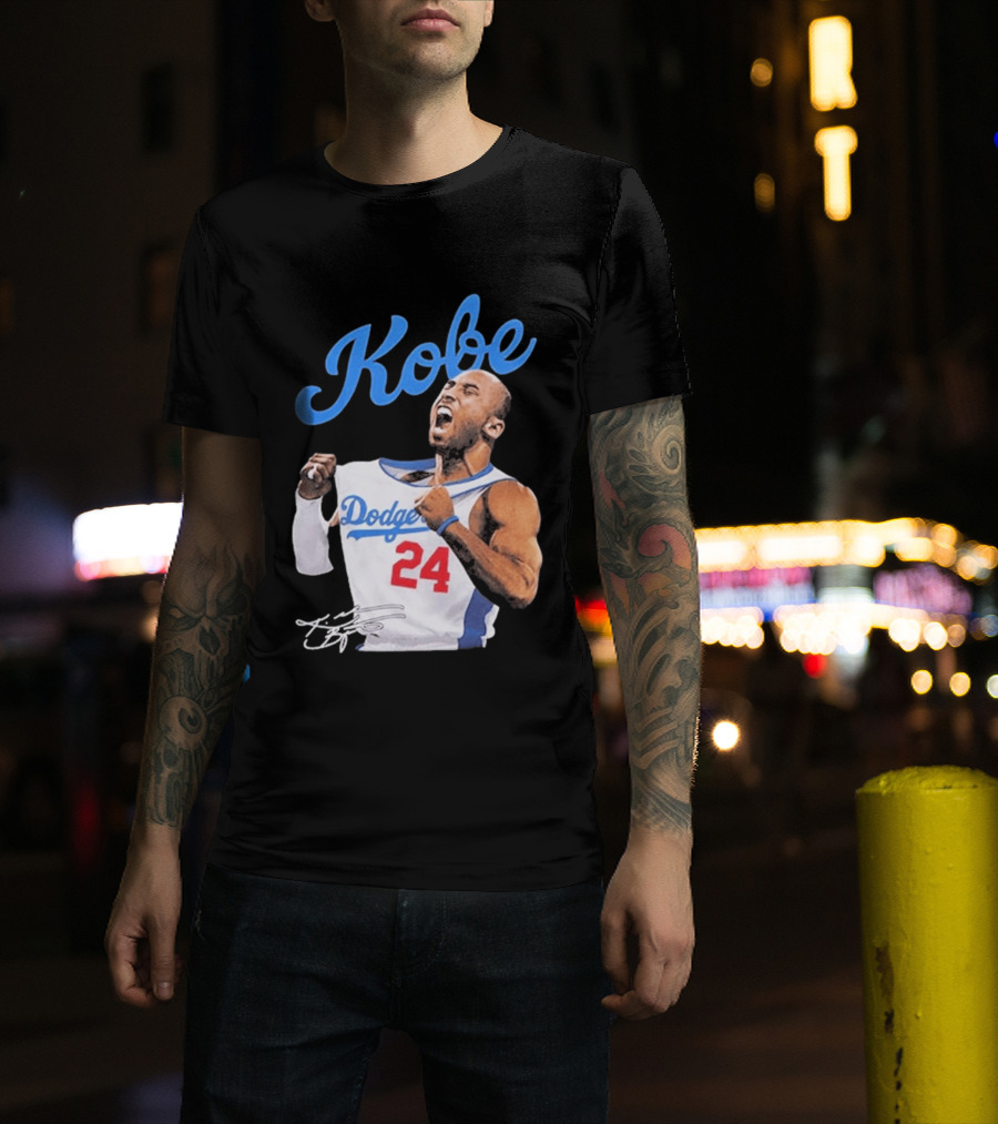 House Of Tees Kobe Bryant Dodgers 24 Jersey Image T-Shirt