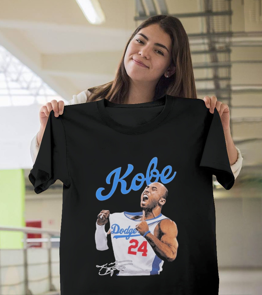 House Of Tees Kobe Bryant Dodgers 24 Jersey Image T-Shirt
