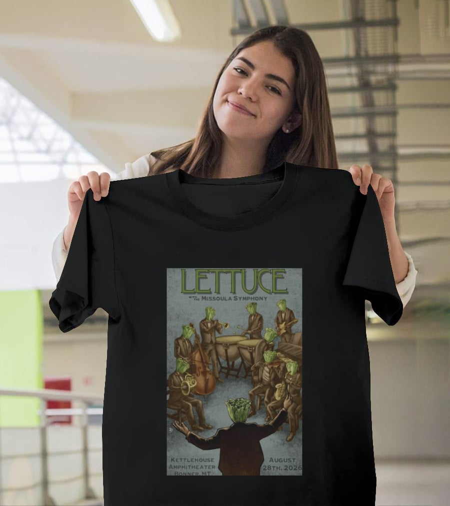Lettuce With Missoula Symphony KettleHouse Amphitheater Bonner MT August 28 2026 T-Shirt