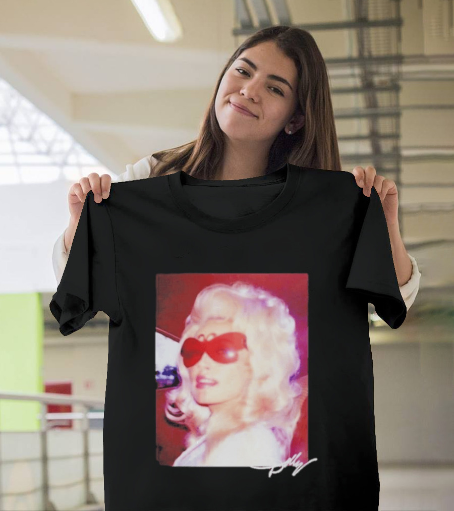 Dolly Parton Iconic Vintage Style With Red Sunglasses T-Shirt
