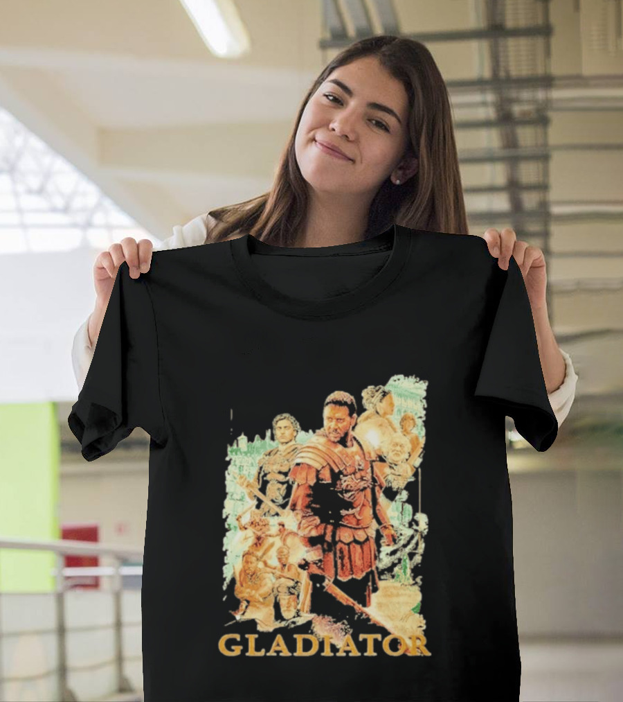 Gladiator Maximus Collage Russell Crowe Roman Warrior Epic T-Shirt