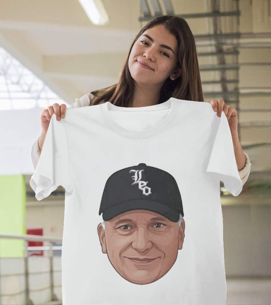 Pope Leo Face Cap Chicago White Sox T-Shirt