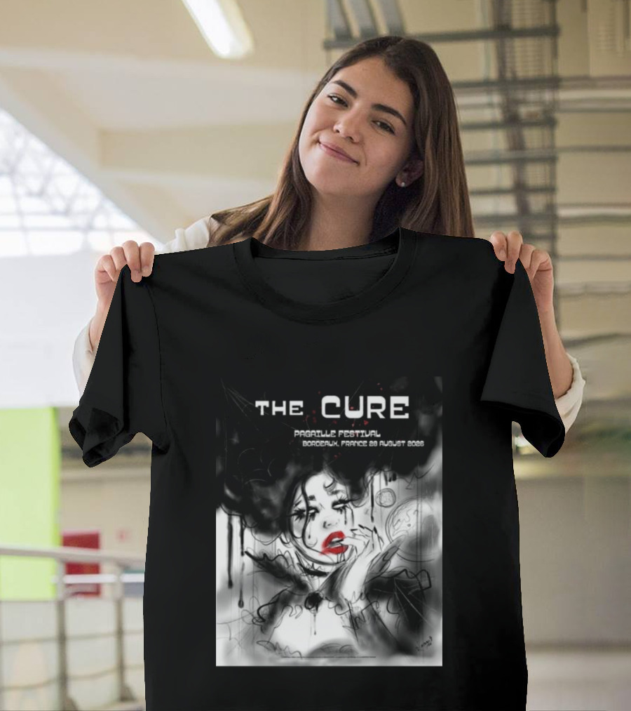 The Cure Pagaille Festival Bordeaux France 28 August 2026 Event T-Shirt
