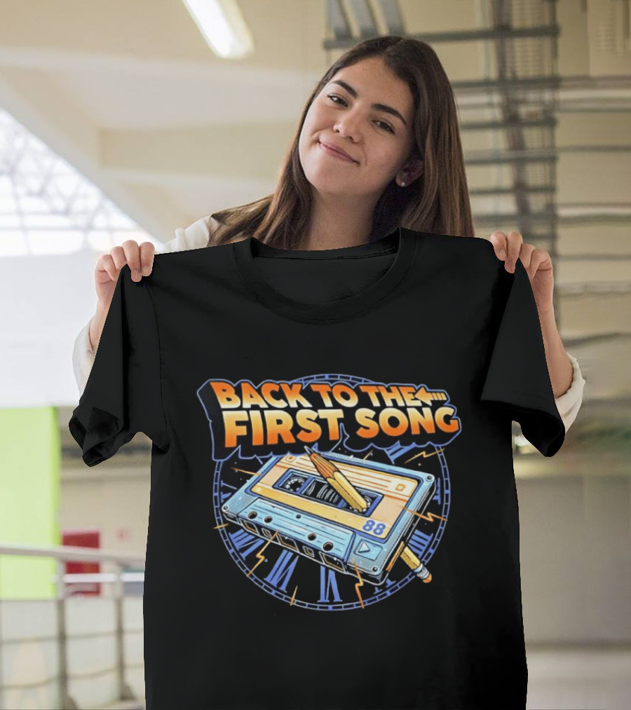Back To The First Song 88 Cassette Tape Retro Rewind Nostalgia T-Shirt