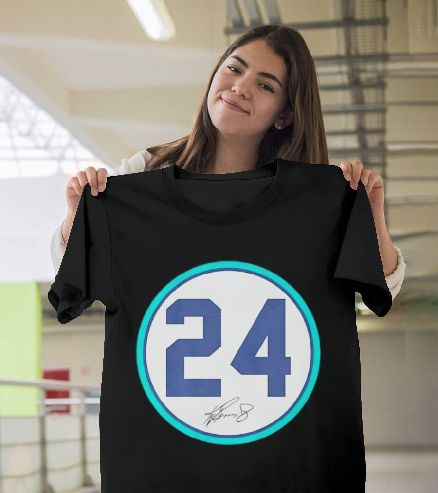 Ken Griffey Jr Number 24 Seattle Mariners Team Jersey Number T-Shirt