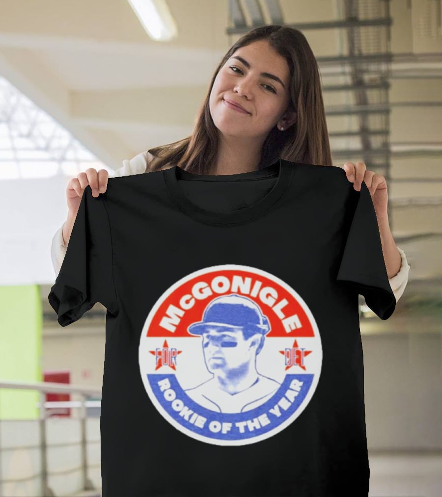 Kevin McGonigle Rookie Of The Year Detroit Baseball Stars T-Shirt