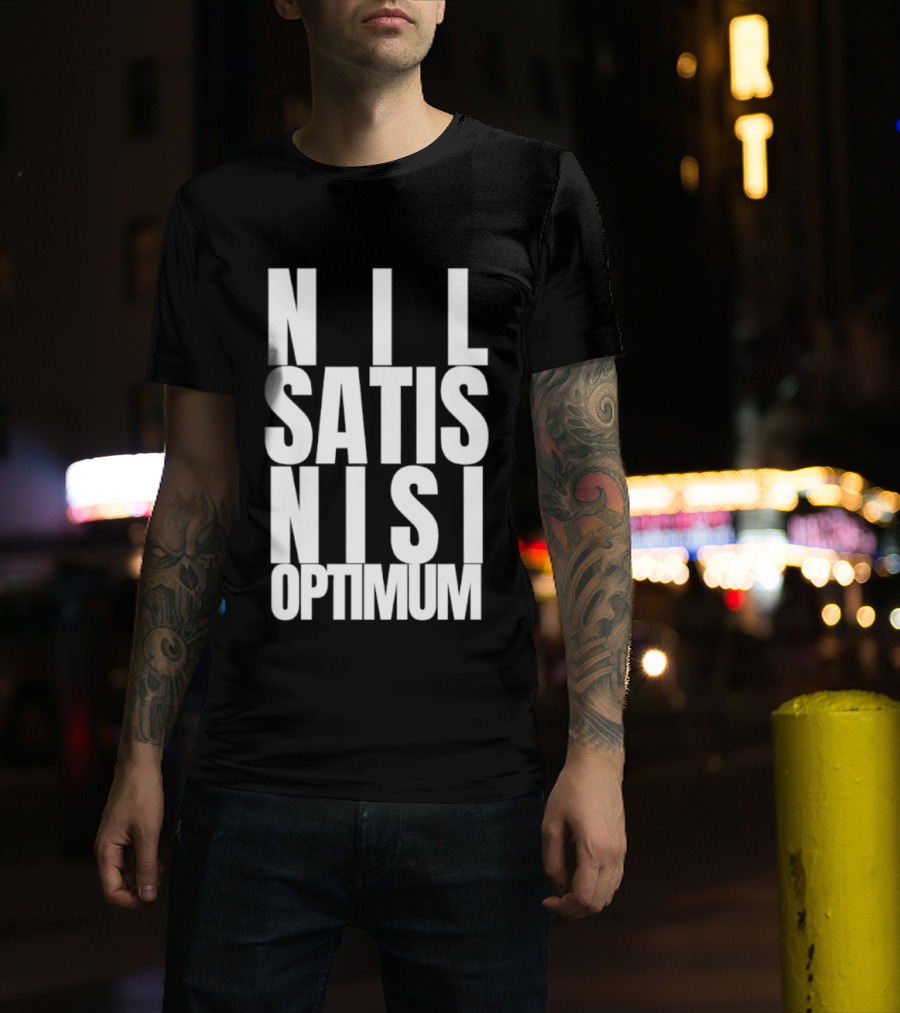 Everton FC Nil Satis Nisi Optimum Motto T-Shirt