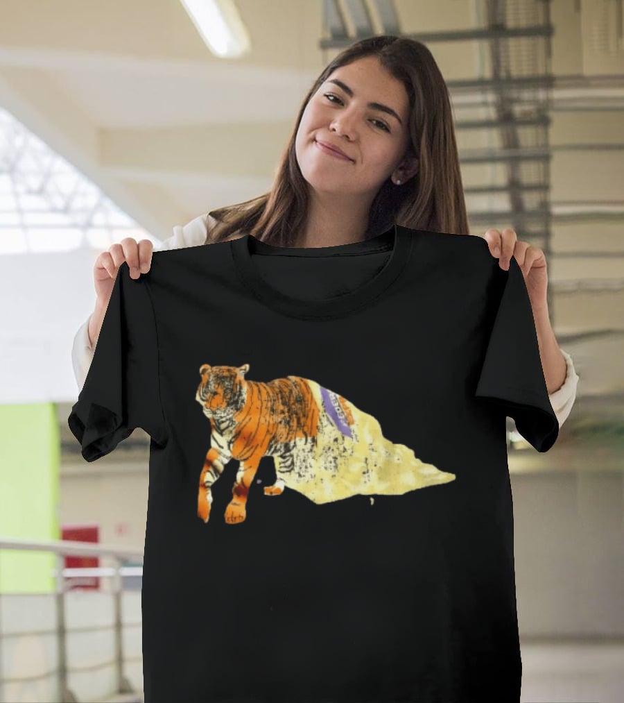 FedEx Tiger Wrapped In Distressed Envelope Packaging Vintage Aesthetic T-Shirt