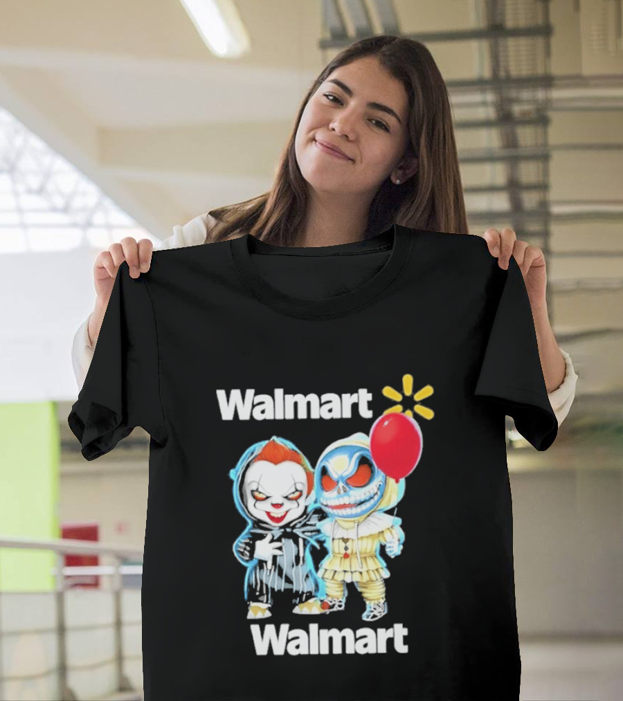Walmart Pennywise Jack Skellington Halloween 2026 Red Balloon T-Shirt