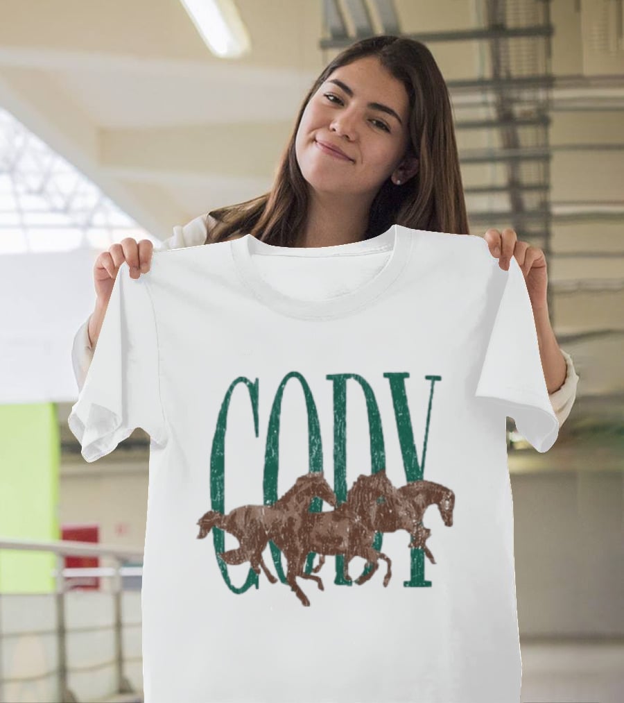 Cody Johnson Distressed Horses Country Music T-Shirt