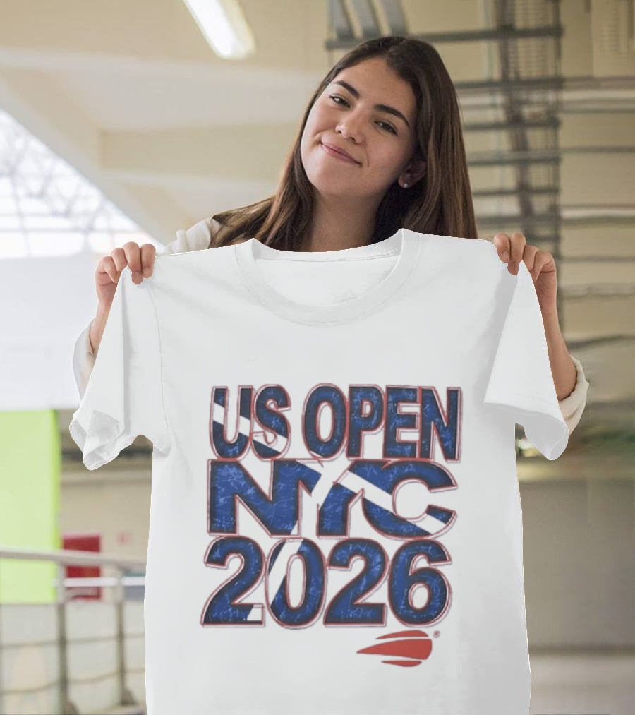 US Open NYC 2026 Tennis New York City Distressed T-Shirt