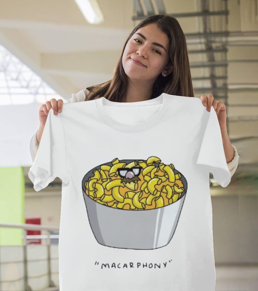 Macarphony Funny Mac And Cheese Bowl Pun T-Shirt