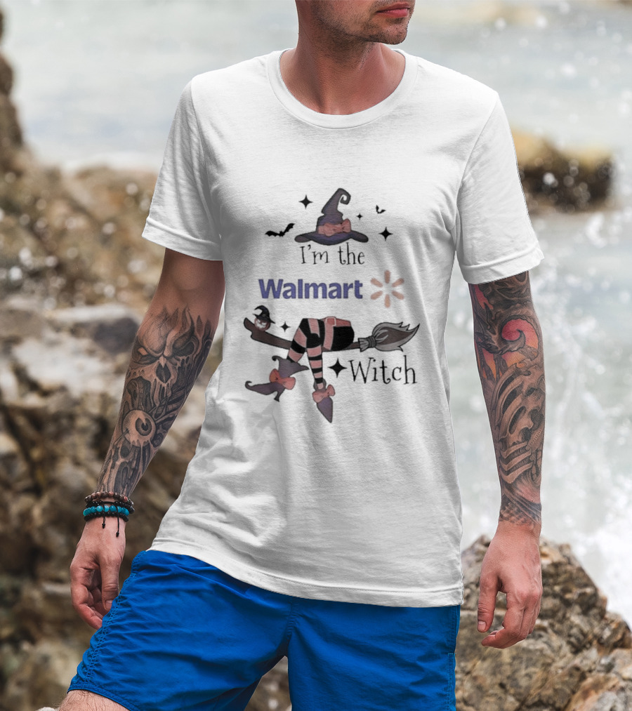 I'm The Walmart Witch Broomstick Hat Halloween 2026 T-Shirt