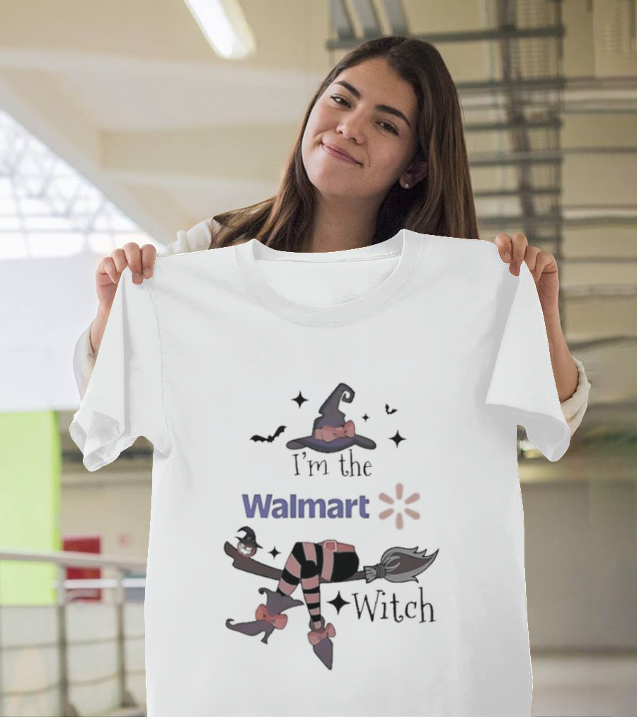 I'm The Walmart Witch Broomstick Hat Halloween 2026 T-Shirt