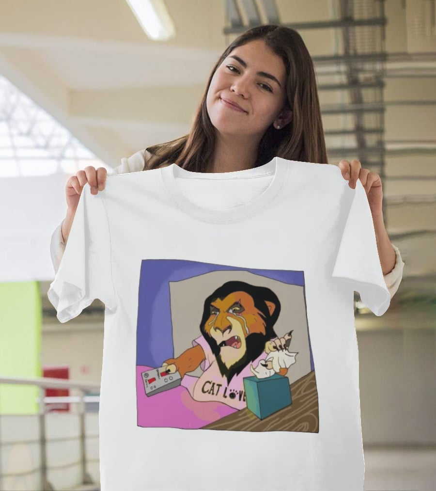 Scar From The Lion King Cat Love Scar Tissue Humor Meme T-Shirt