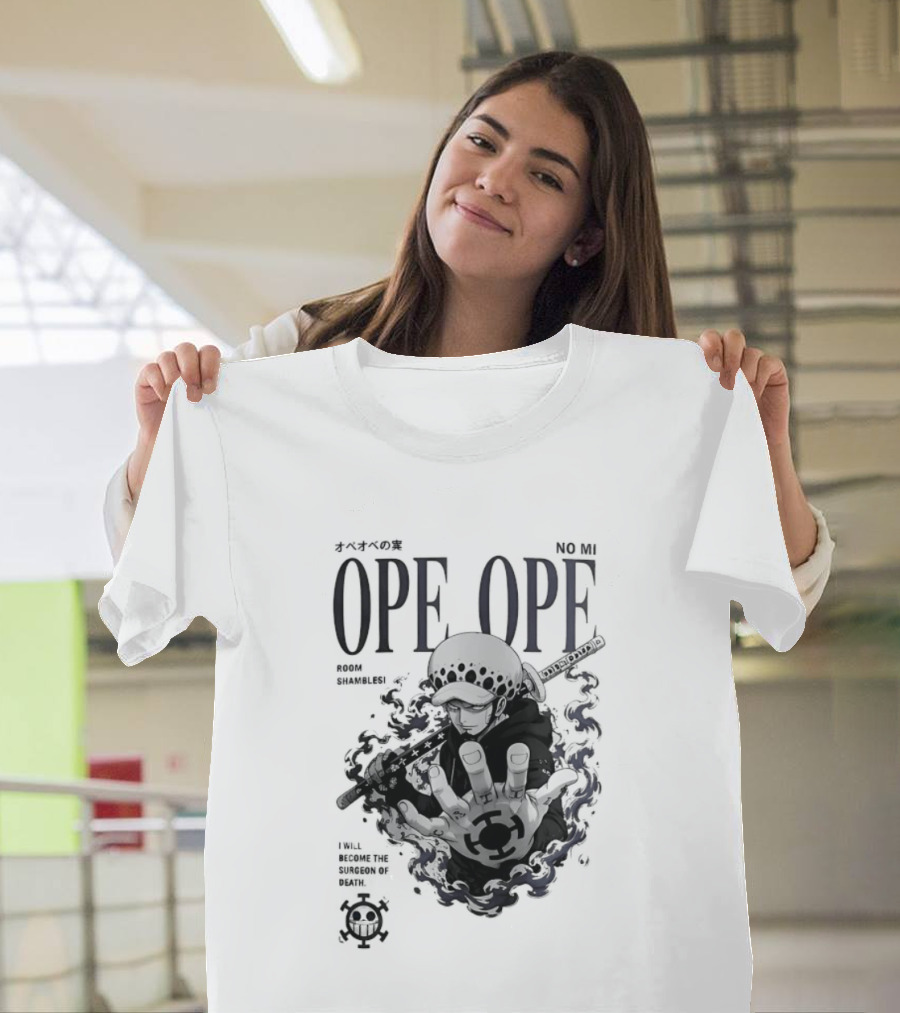 Ope Ope No Mi Trafalgar Law Surgeon Of Death One Piece T-Shirt