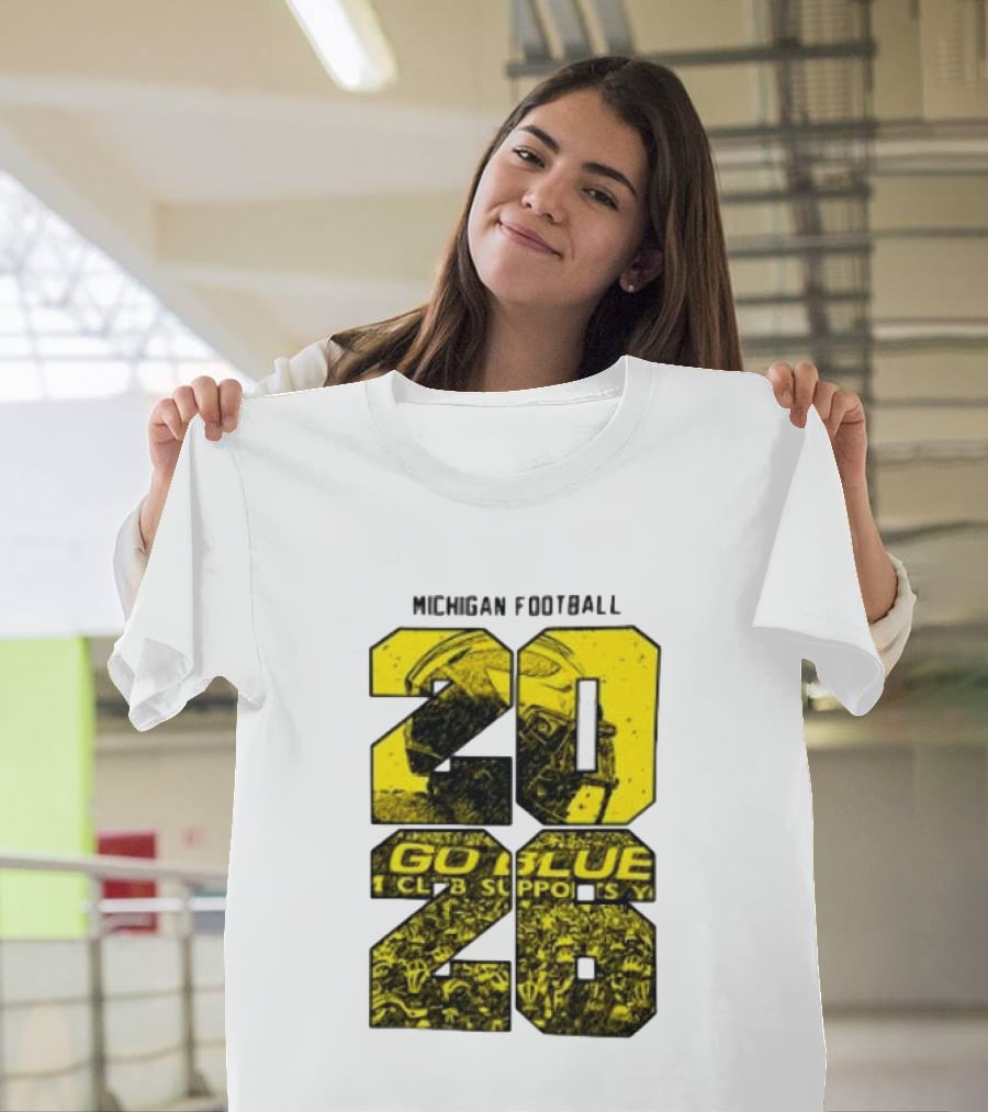 Michigan Football 2026 Go Blue Support T-Shirt