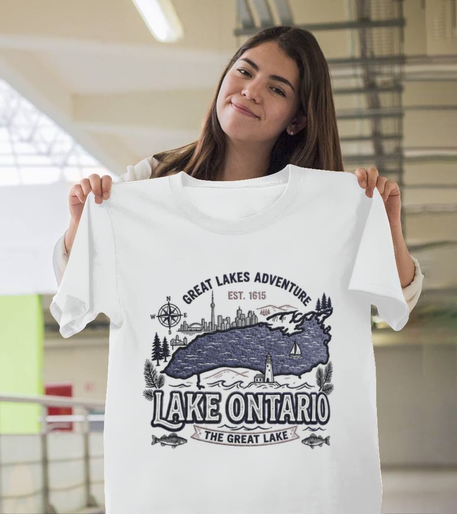 Great Lakes Adventure Lake Ontario Est 1815 The Great Lake T-Shirt