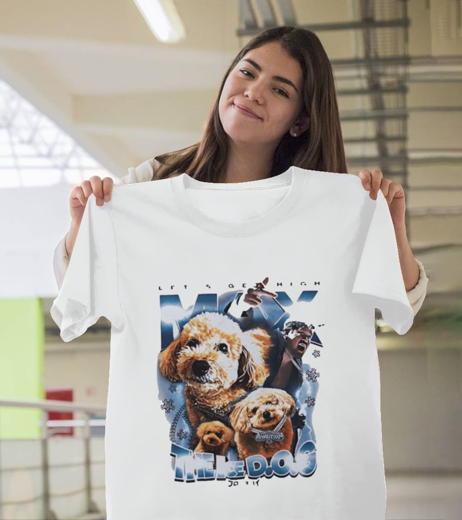 Max The Ice DOG Let's Get High NJPW Pro Wrestling Ambition T-Shirt