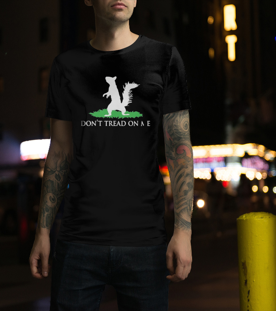 Don't Tread On Me Squirrel Gadsden Flag Missing Letter Puzzle T-Shirt