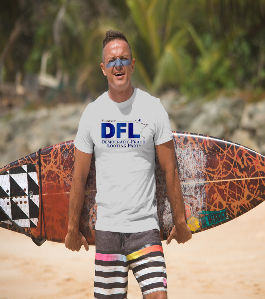 Minnesota DFL Democratic Fraud Looting Party Map Star T-Shirt