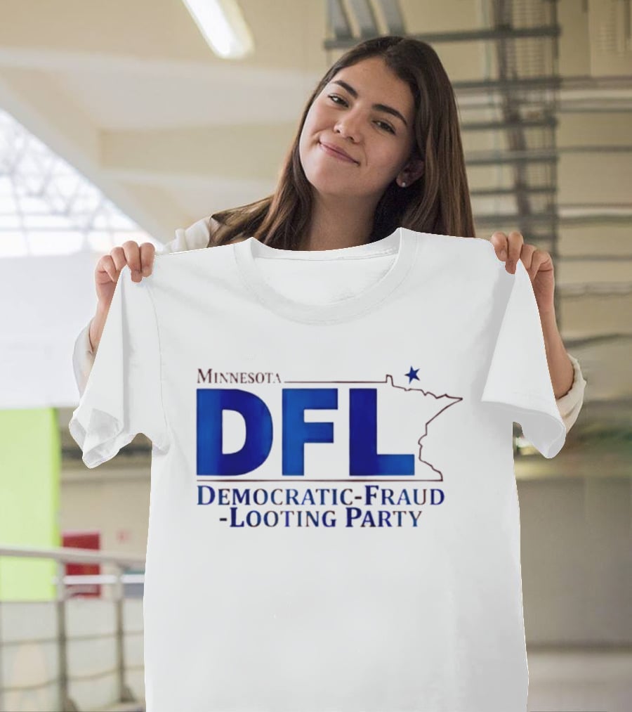 Minnesota DFL Democratic Fraud Looting Party Map Star T-Shirt
