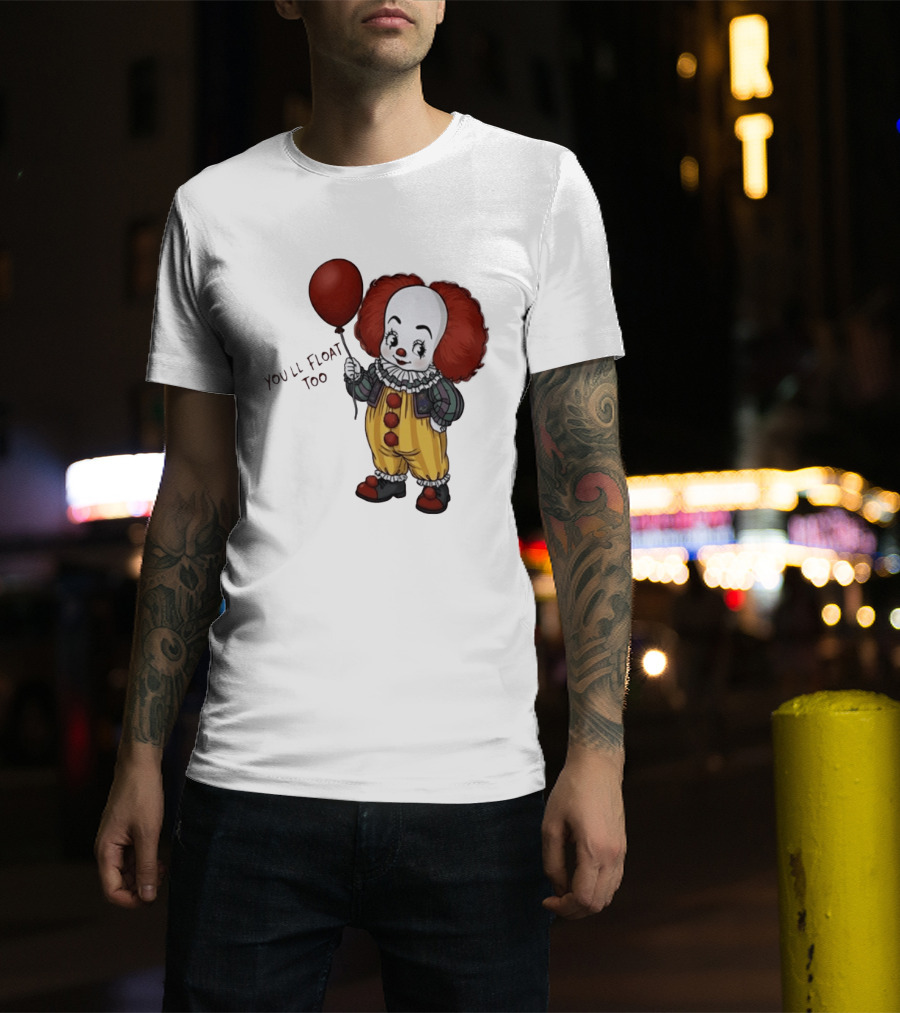 Pennywise Clown You'll Float Too Red Balloon T-Shirt