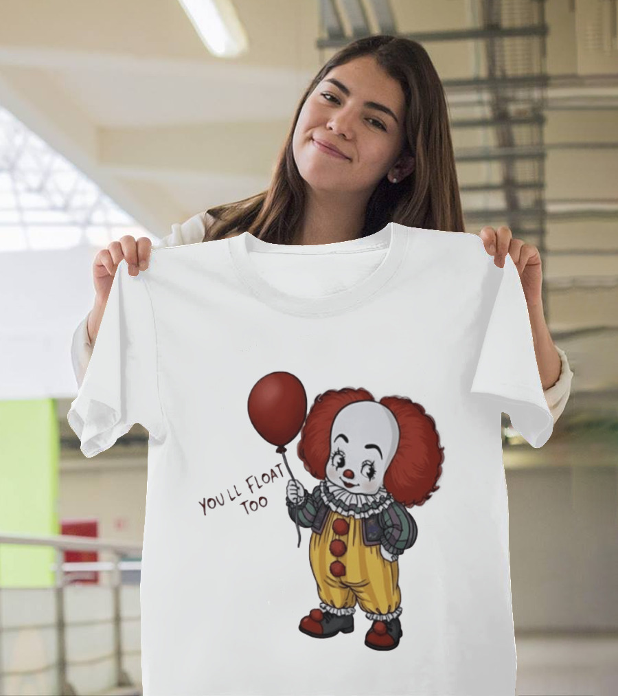 Pennywise Clown You'll Float Too Red Balloon T-Shirt
