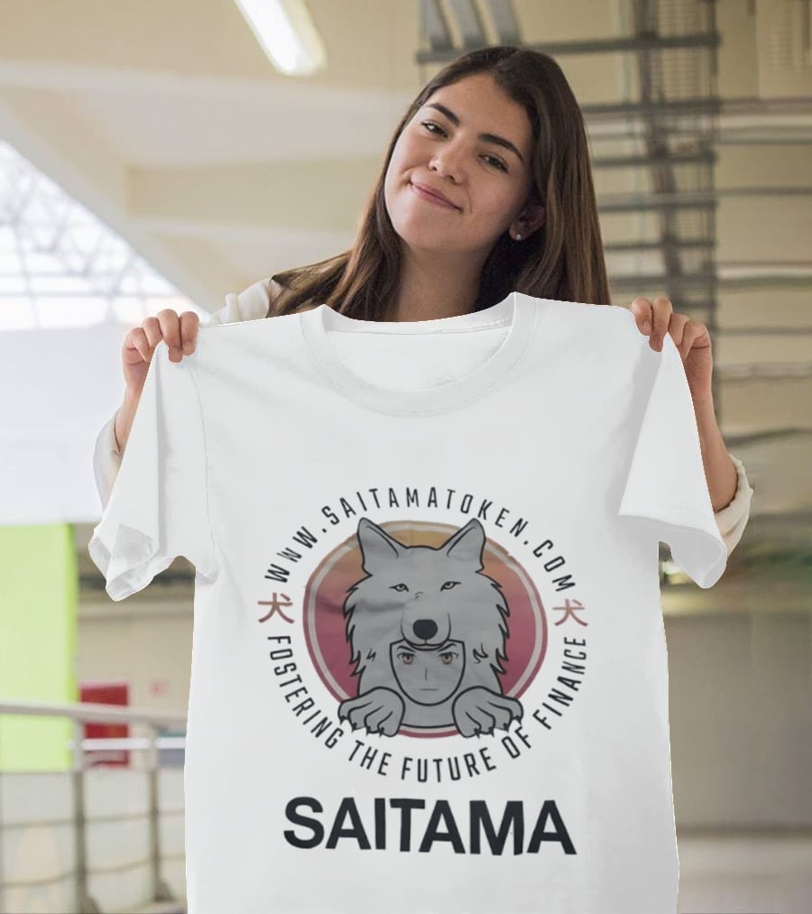 SaitamaToken Fostering The Future Of Finance Wolf Head T-Shirt
