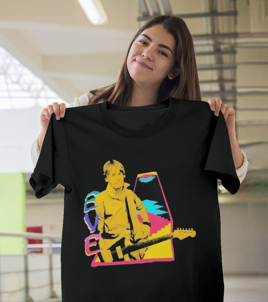 Steve Perry 80s Rock Vibes Retro Guitar T-Shirt