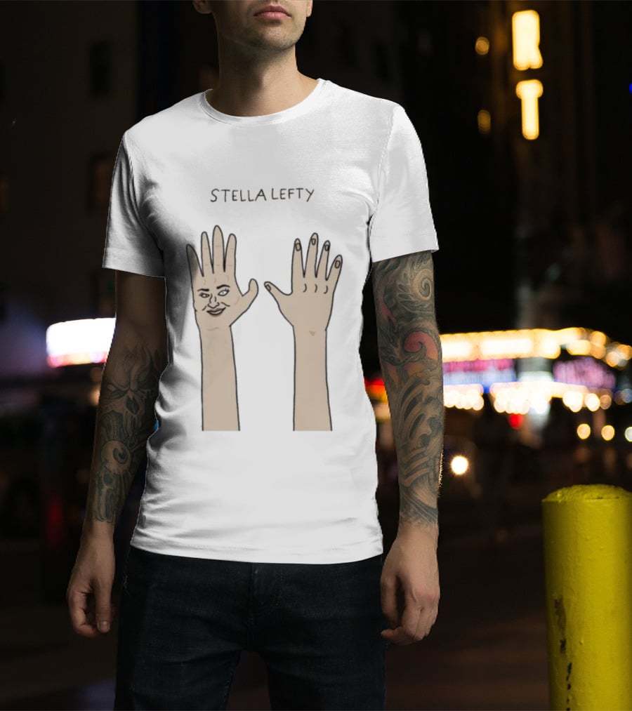 Stella Lefty Surreal Face Hand T-Shirt