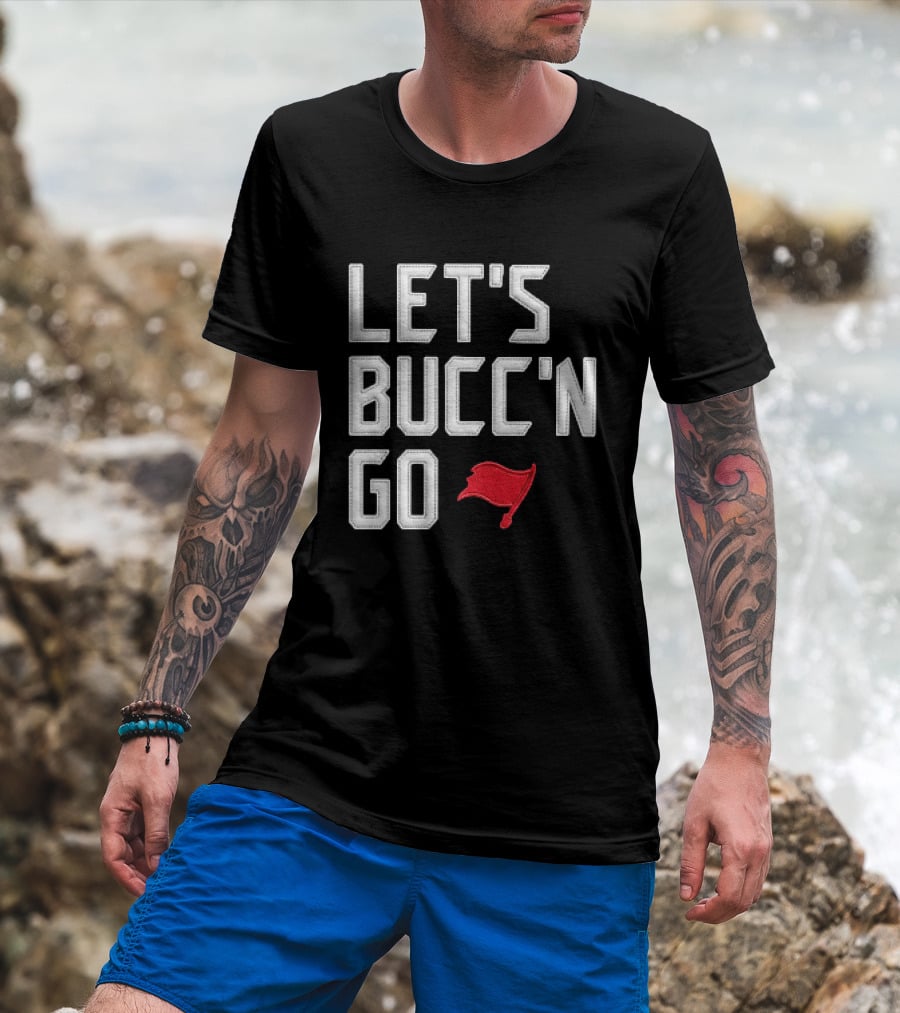 Let's Bucc'n Go Buccaneers Flag T-Shirt