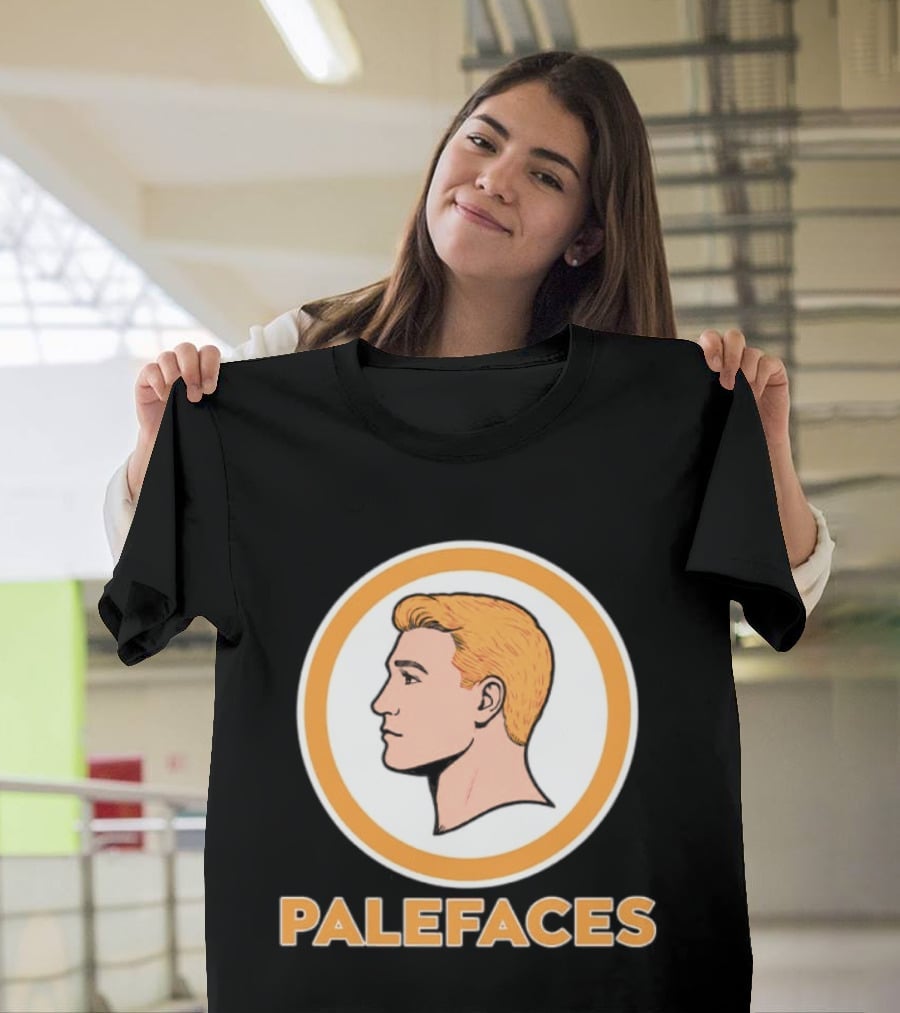 Caucasians Palefaces Orange Circle T-Shirt