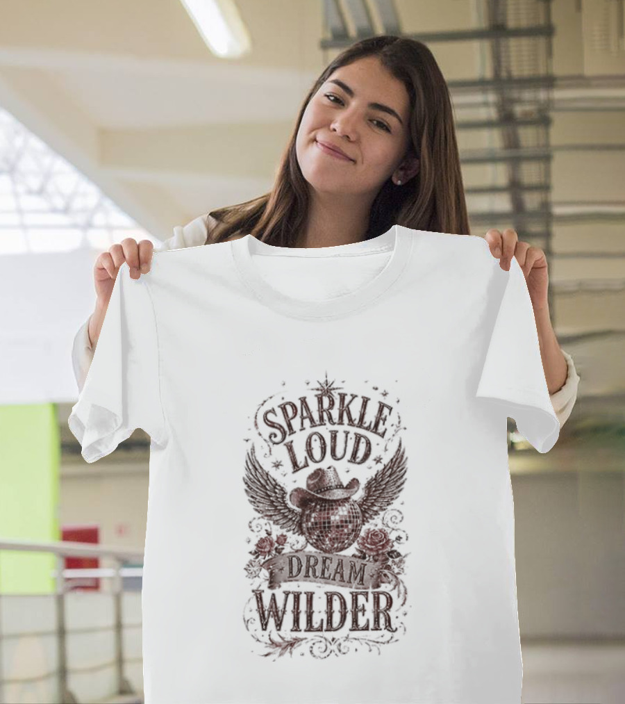 Dolly Parton Sparkle Loud Dream Wilder Vintage Western T-Shirt