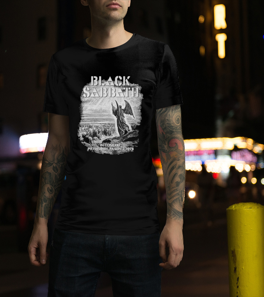 Black Sabbath In Concert Pittsburgh Pa Sept 2 1978 T-Shirt