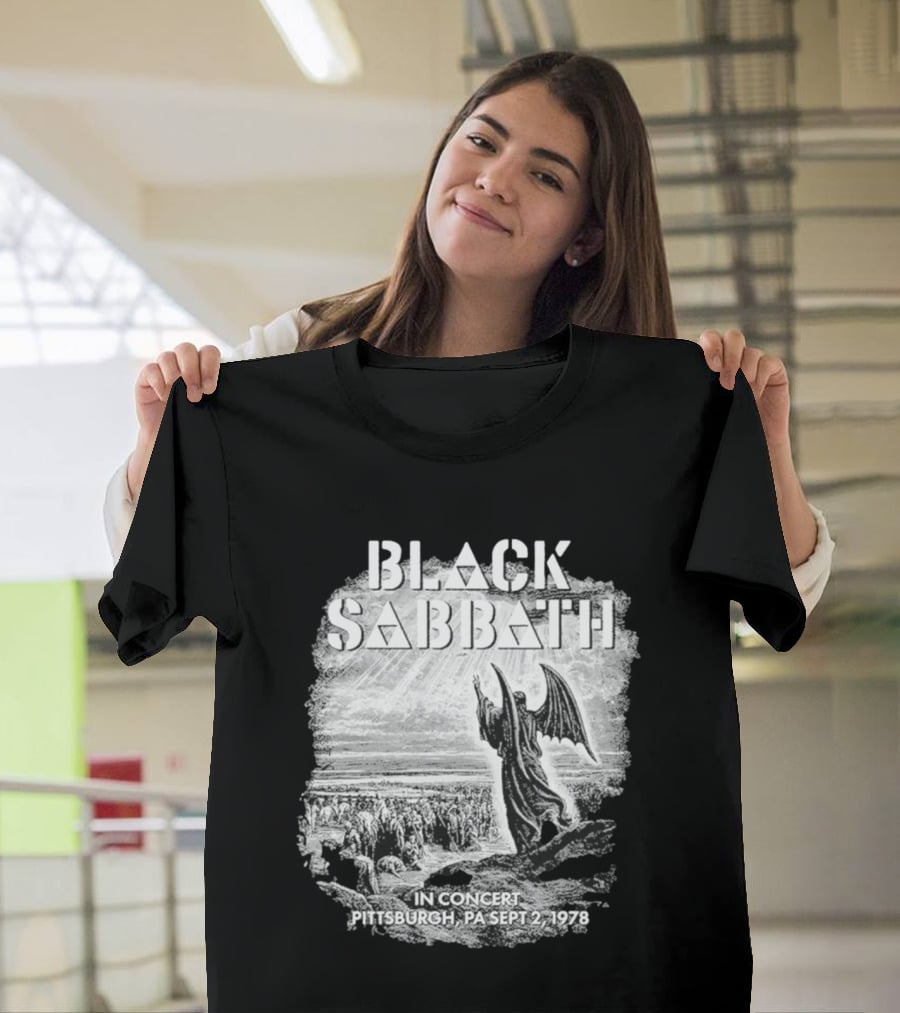 Black Sabbath In Concert Pittsburgh Pa Sept 2 1978 T-Shirt