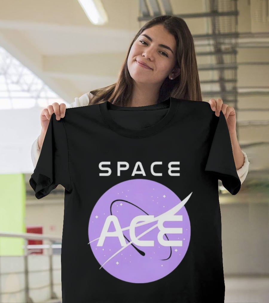 Space Ace NASA Astronomy Galaxy Iconic Insignia T-Shirt