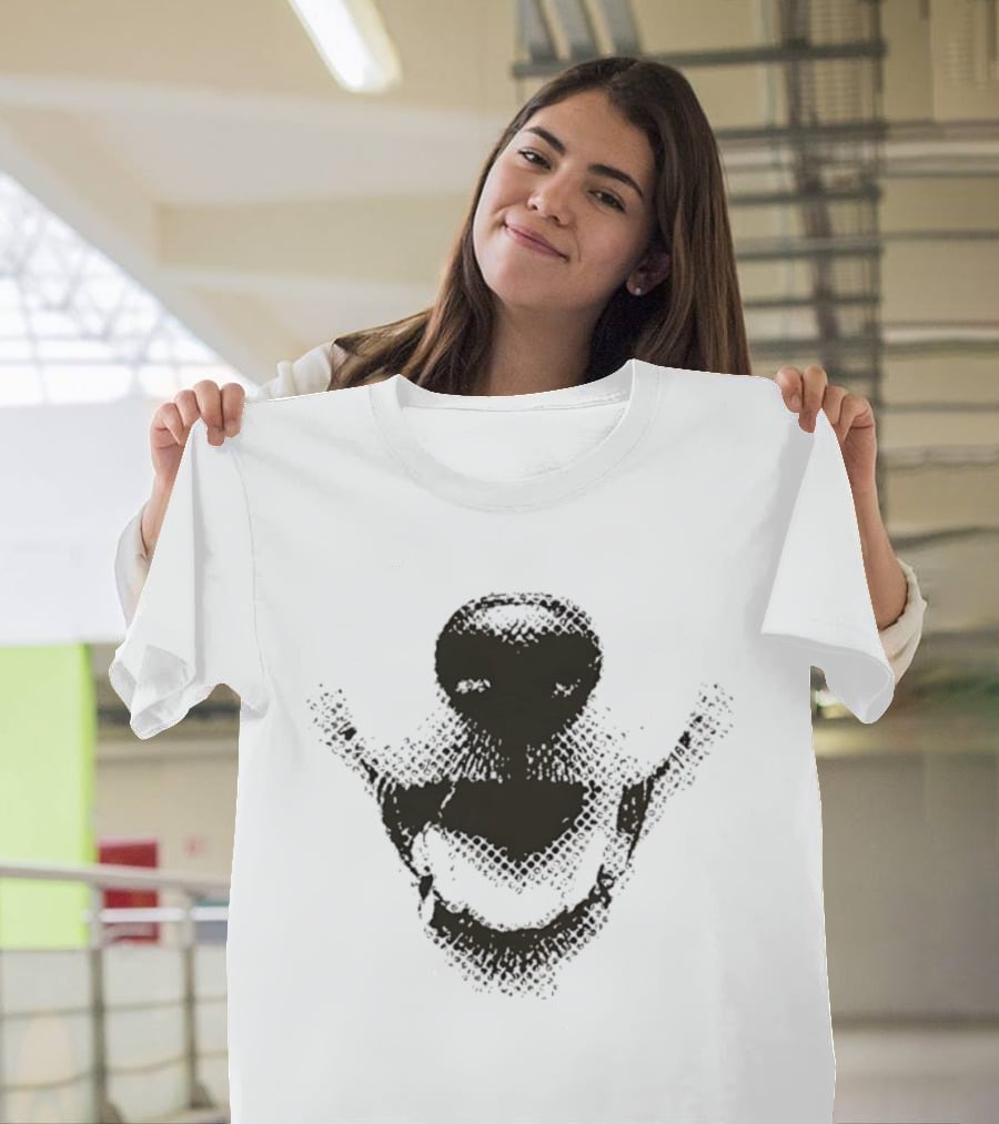 Smiley Neiro Shiba Dotwork T-Shirt