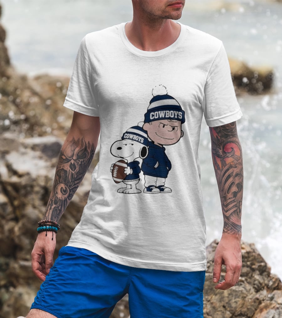 Snoopy Charlie Cowboys Football Fan T-Shirt
