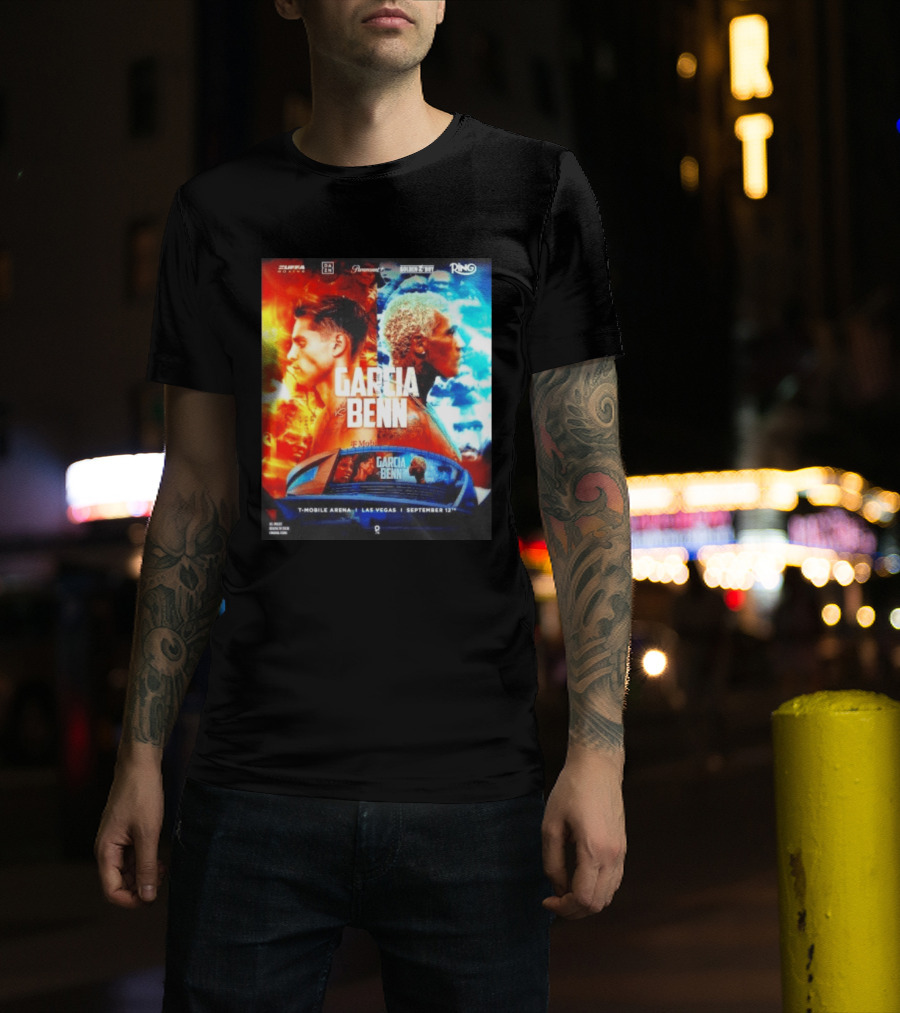 Garcia Vs Benn Live Fight DAZN Mobile Arena Las Vegas September 12th T-Shirt