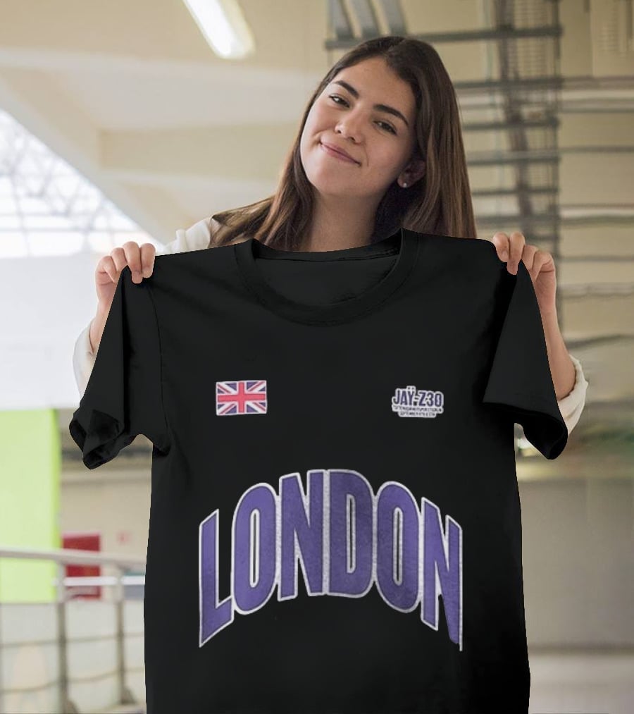 Jay Z London Pop Up Tottenham Hotspur Stadium Name And Number With Union Jack Flag T-Shirt