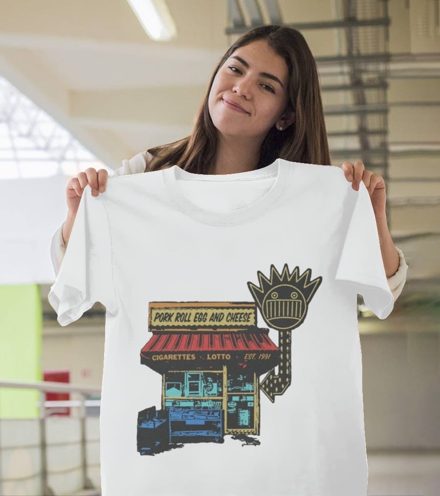 Ween Pork Roll Egg And Cheese Cigarettes Lotto 1991 Storefront T-Shirt