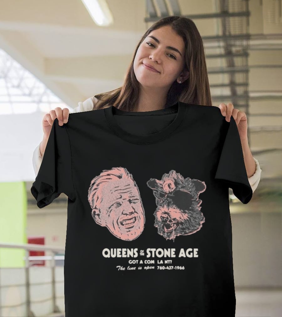 Queens Of The Stone Age Got A Compl La Nv The Line Is Open 760 437 1966 T-Shirt