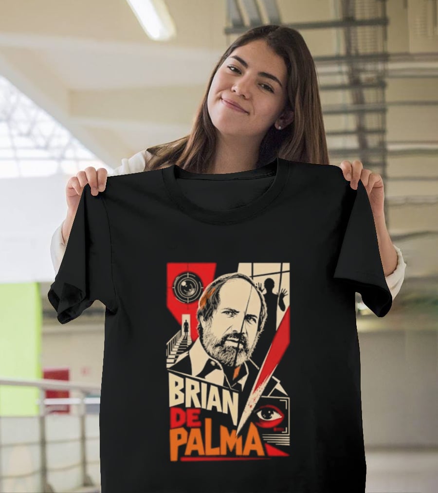 Brian De Palma Cinematic Visionary Red Eye Montages T-Shirt