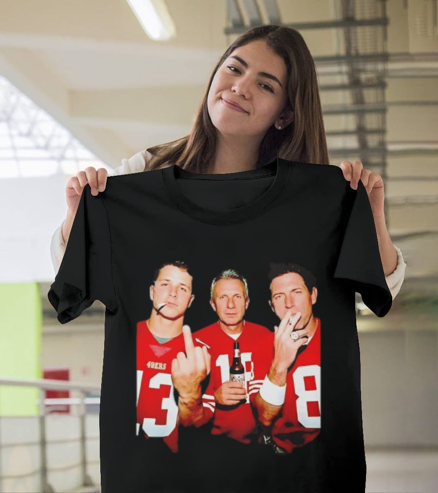 Brock Purdy Joe Montana Steve Young 49ers Legends NFL Players T-Shirt
