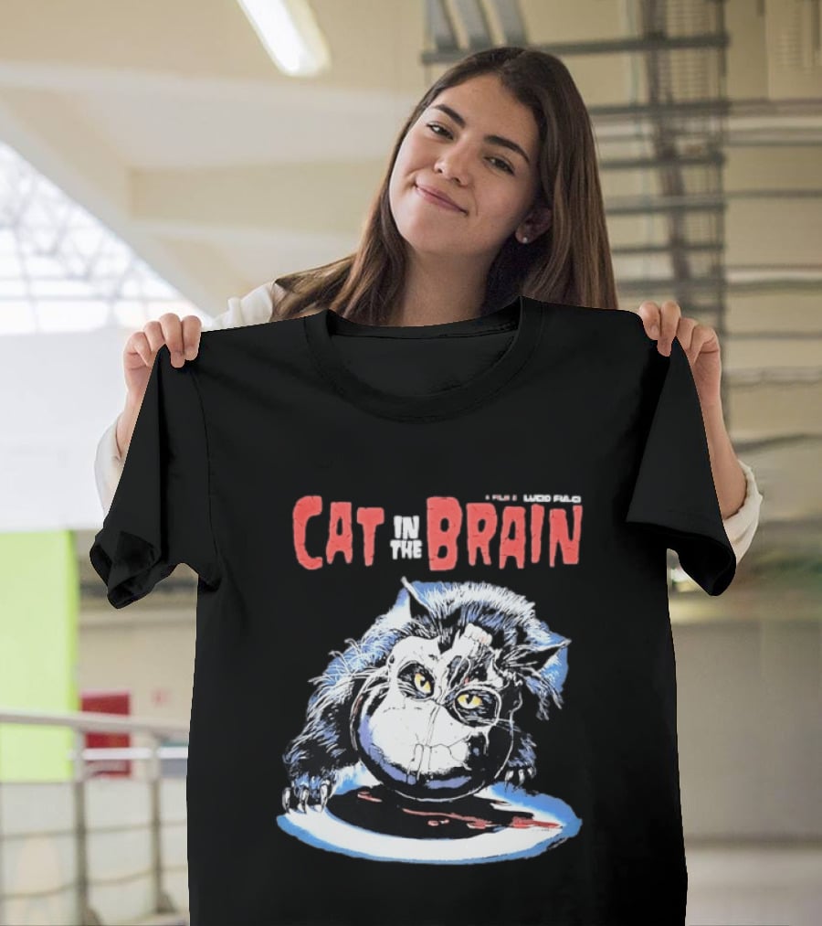 Lucio Fulci Cat In The Brain Horror Movie Graphic Novelty T-Shirt